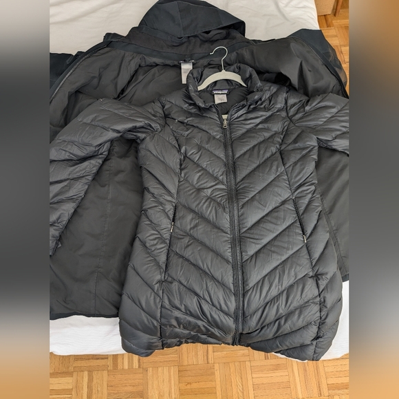 Patagonia Black Double Layer Women's Coat - Picture 7 of 8
